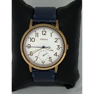 Fossil Everyday Muse ES4062 Women's Blue Leather Analog Dial Quartz Watch OP841